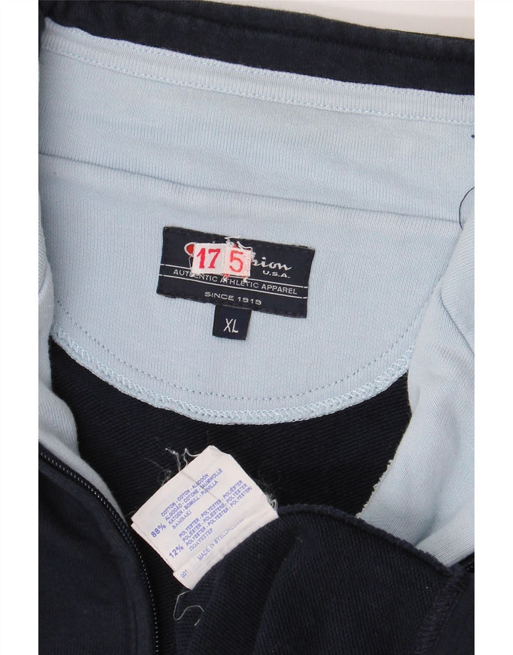 CHAMPION Chaqueta de chándal para hombre XL Algodón azul marino