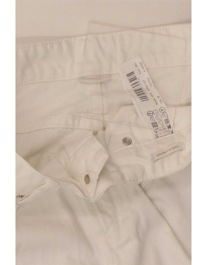 Massimo Dutti Jeans Sueltos Mujer EU 38 Small W28 L31 Blanco
