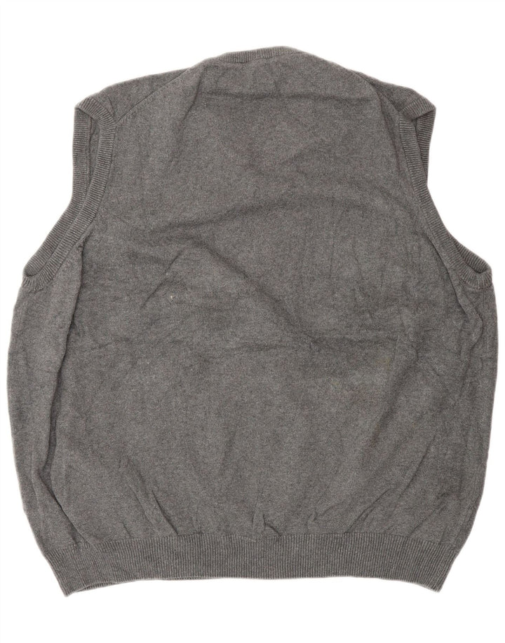 Marks & Spencer - Camiseta sin mangas para hombre, ajuste regular, algodón gris, 2XL
