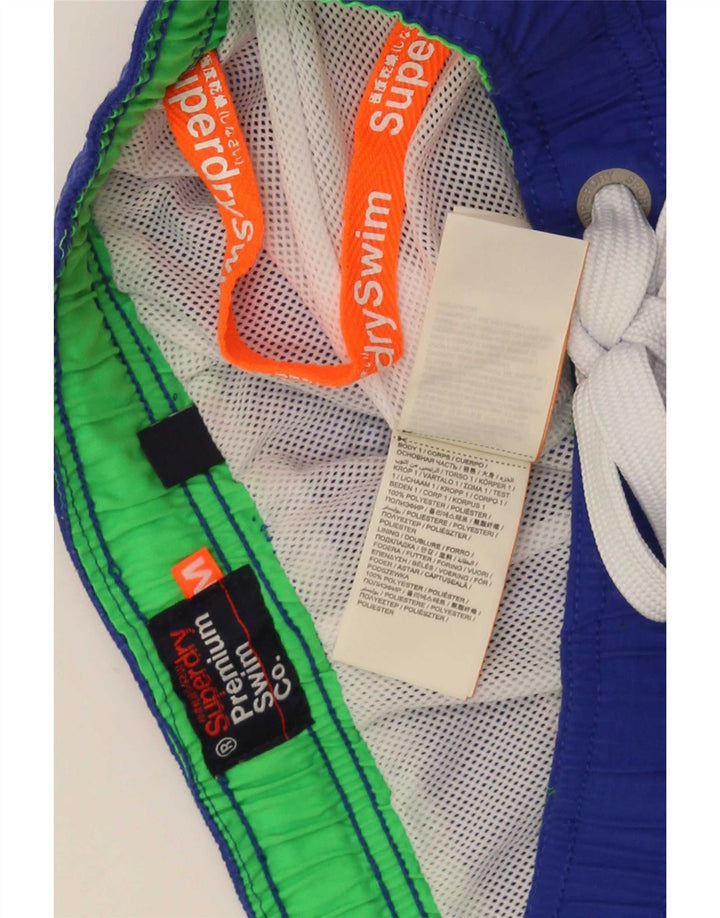 Superdry Shorts De Baño Gráficos Para Hombre Poliéster Azul Medio