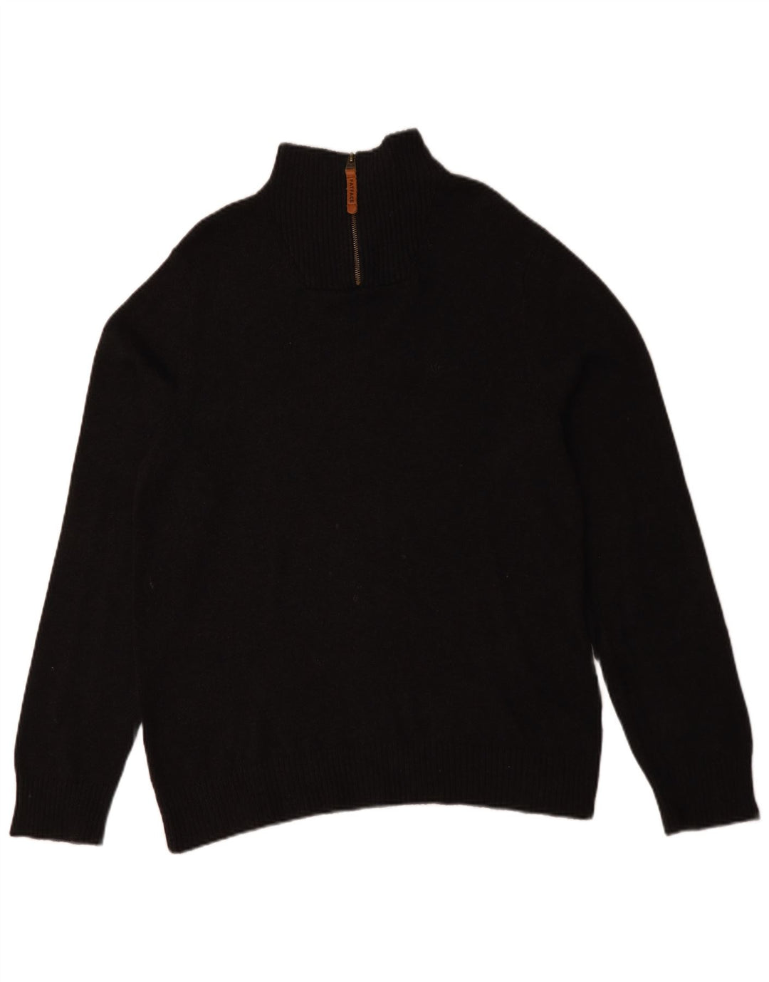 Jersey tipo jersey con cuello y cremallera para hombre de Fat Face Algodón negro mediano