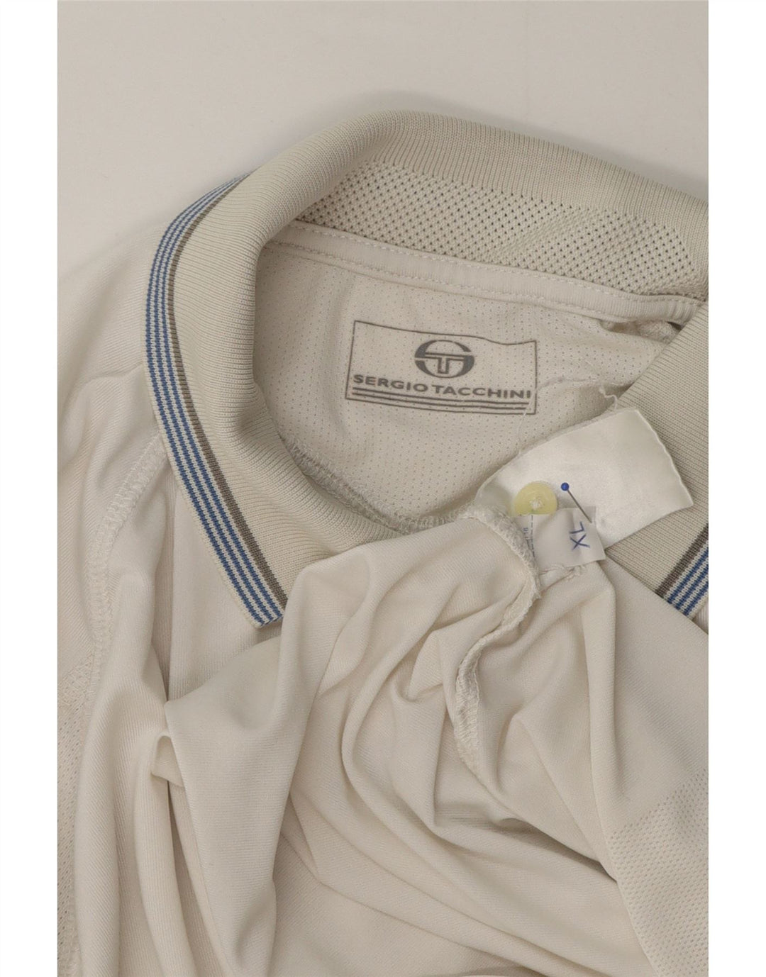 Sergio Tacchini Polo Hombre XL Blanco Poliéster