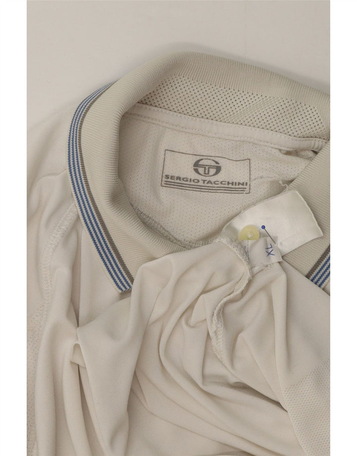 Sergio Tacchini Polo Hombre XL Blanco Poliéster