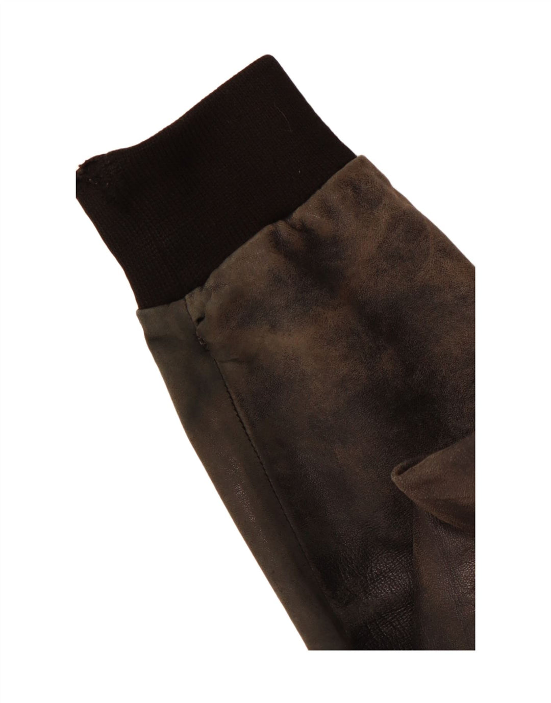 VINTAGE Chaqueta de cuero para hombre Reino Unido 38 Mediano Negro