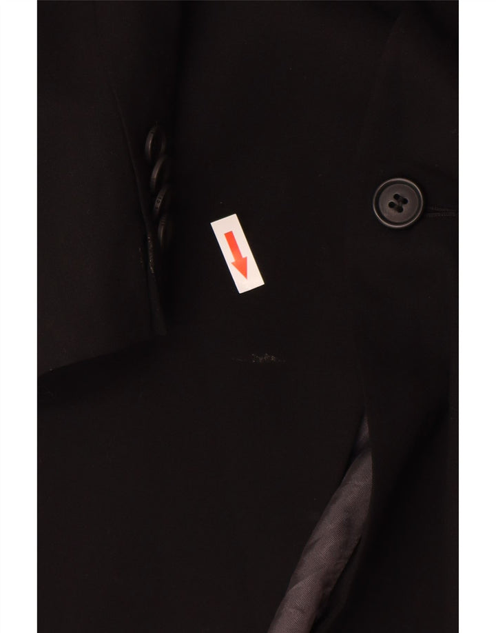 Ted Baker Chaqueta Blazer de 3 Botones para Hombre US 42 XL Negro Lana Nueva