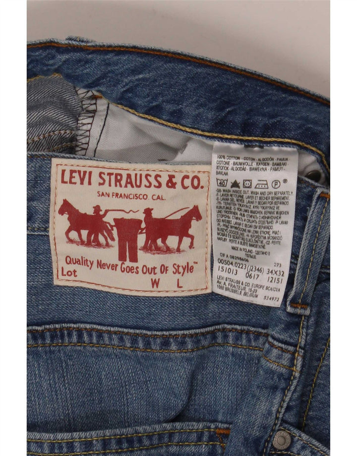 Vaqueros rectos Levi's para hombre W34 L32 Algodón azul