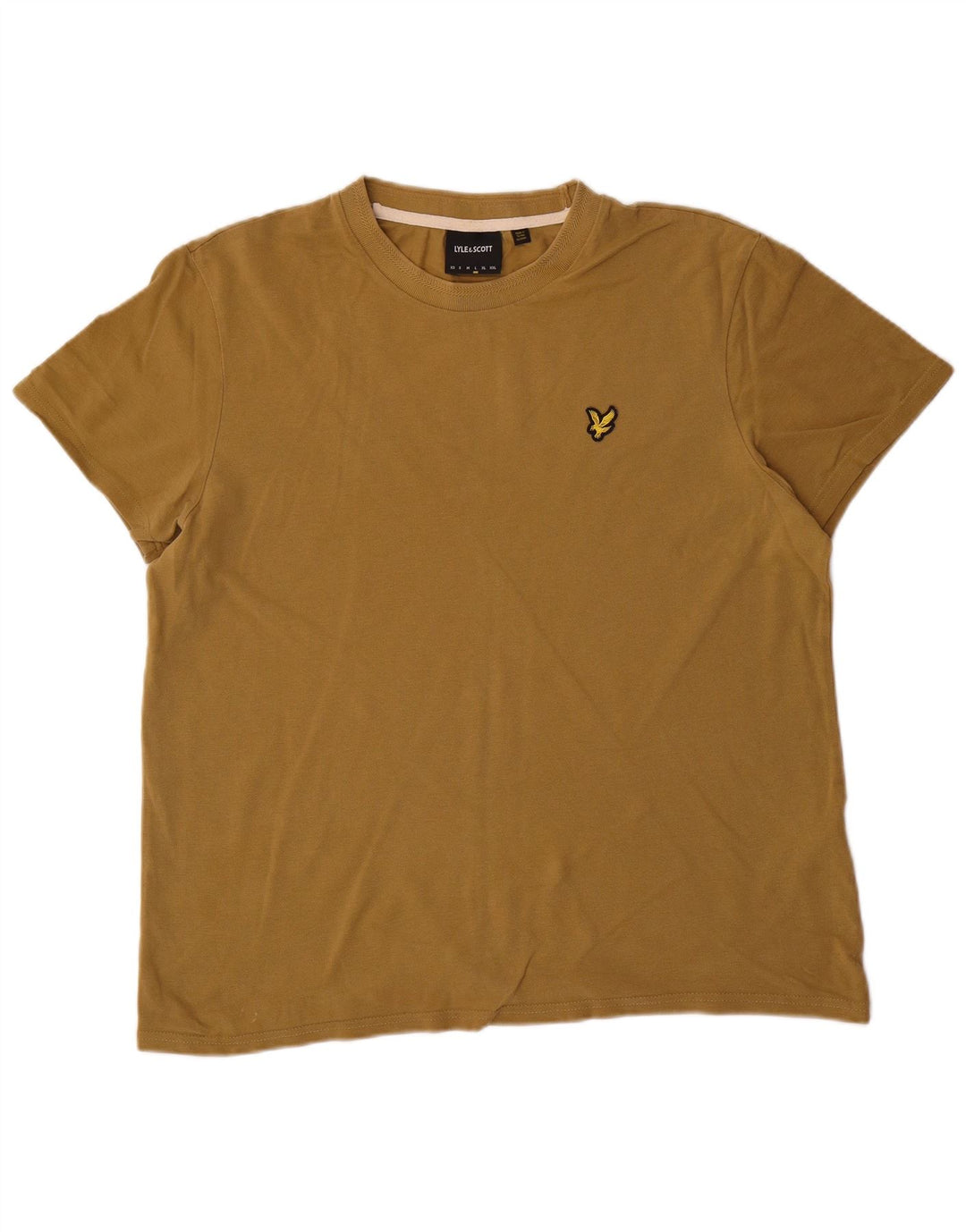 LYLE & SCOTT Camiseta para hombre Top Large Caqui Algodón