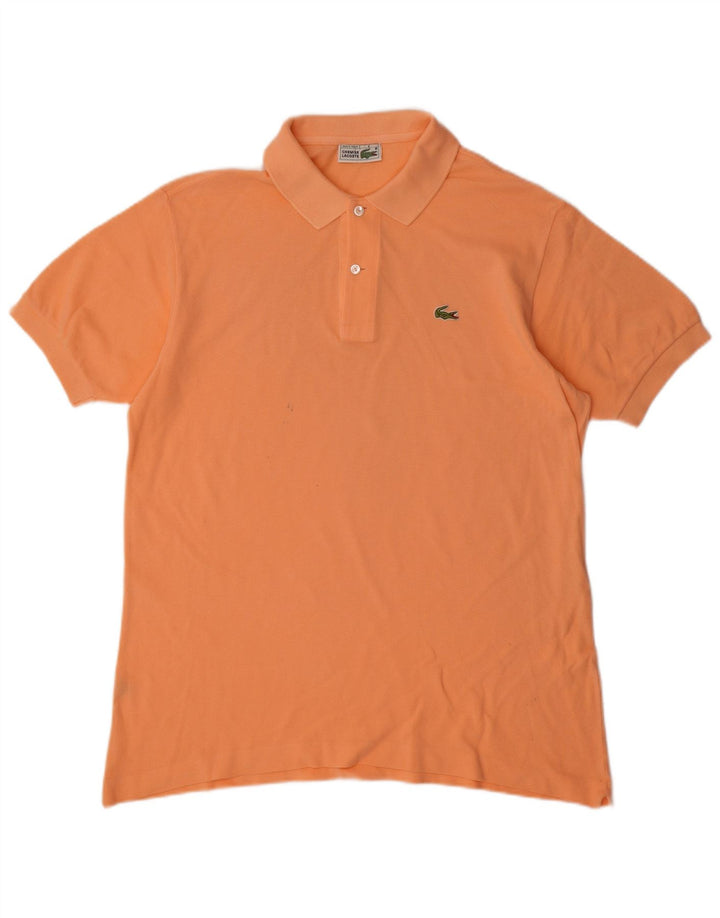 Polo Lacoste para hombre talla 5 grande algodón naranja