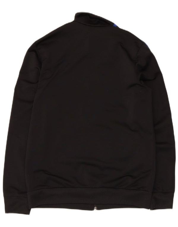 Adidas Boys Graphic Chándal Top Chaqueta 13-14 Años Negro Poliéster