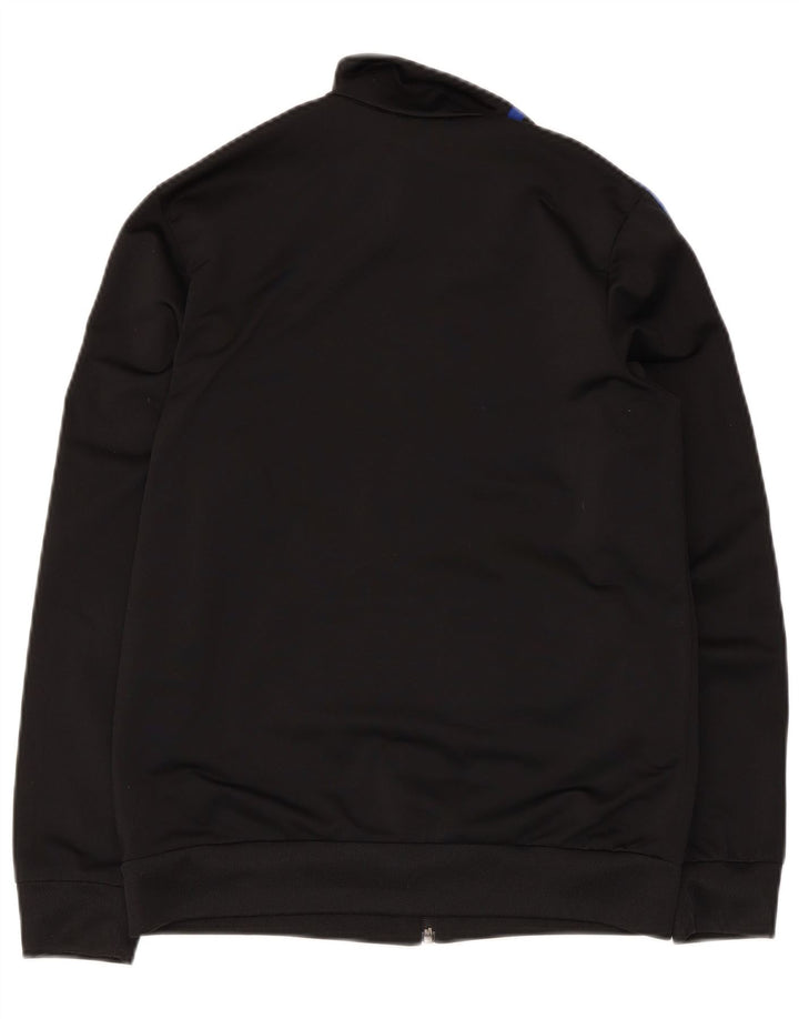 Adidas Boys Graphic Chándal Top Chaqueta 13-14 Años Negro Poliéster