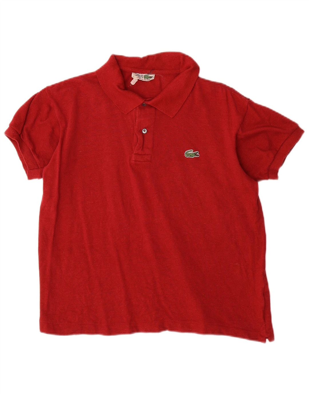Polo Lacoste para hombre talla 2 XS algodón rojo