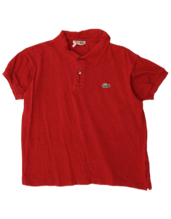 Polo Lacoste para hombre talla 2 XS algodón rojo