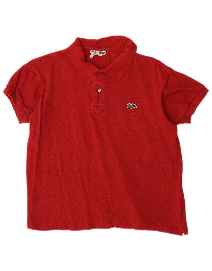 Polo Lacoste para hombre talla 2 XS algodón rojo