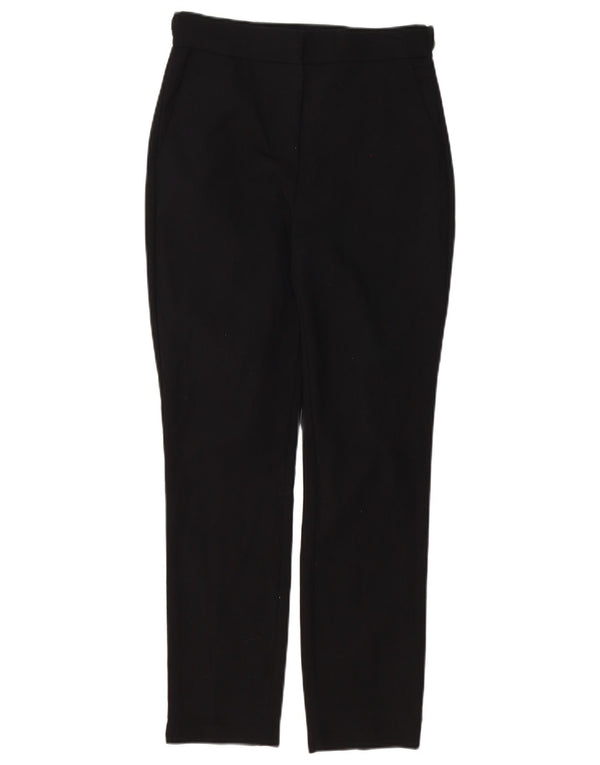 Zara Mujer Pantalones Chinos Slim Small W26 L27 Negro