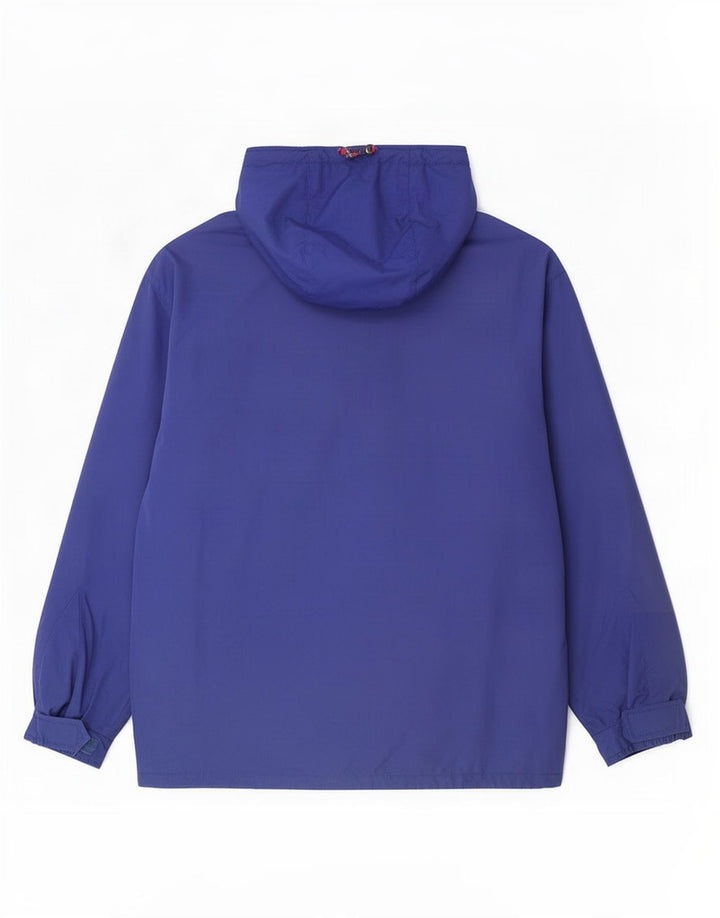 Fila Chaqueta cortavientos con capucha para hombre IT 52 2XL Azul Colorblock Poliéster