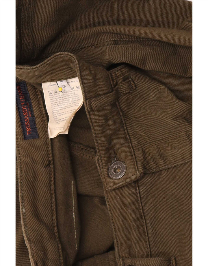 Vaqueros Bootcut Mujer Trussardi W31 L31 Algodón Caqui