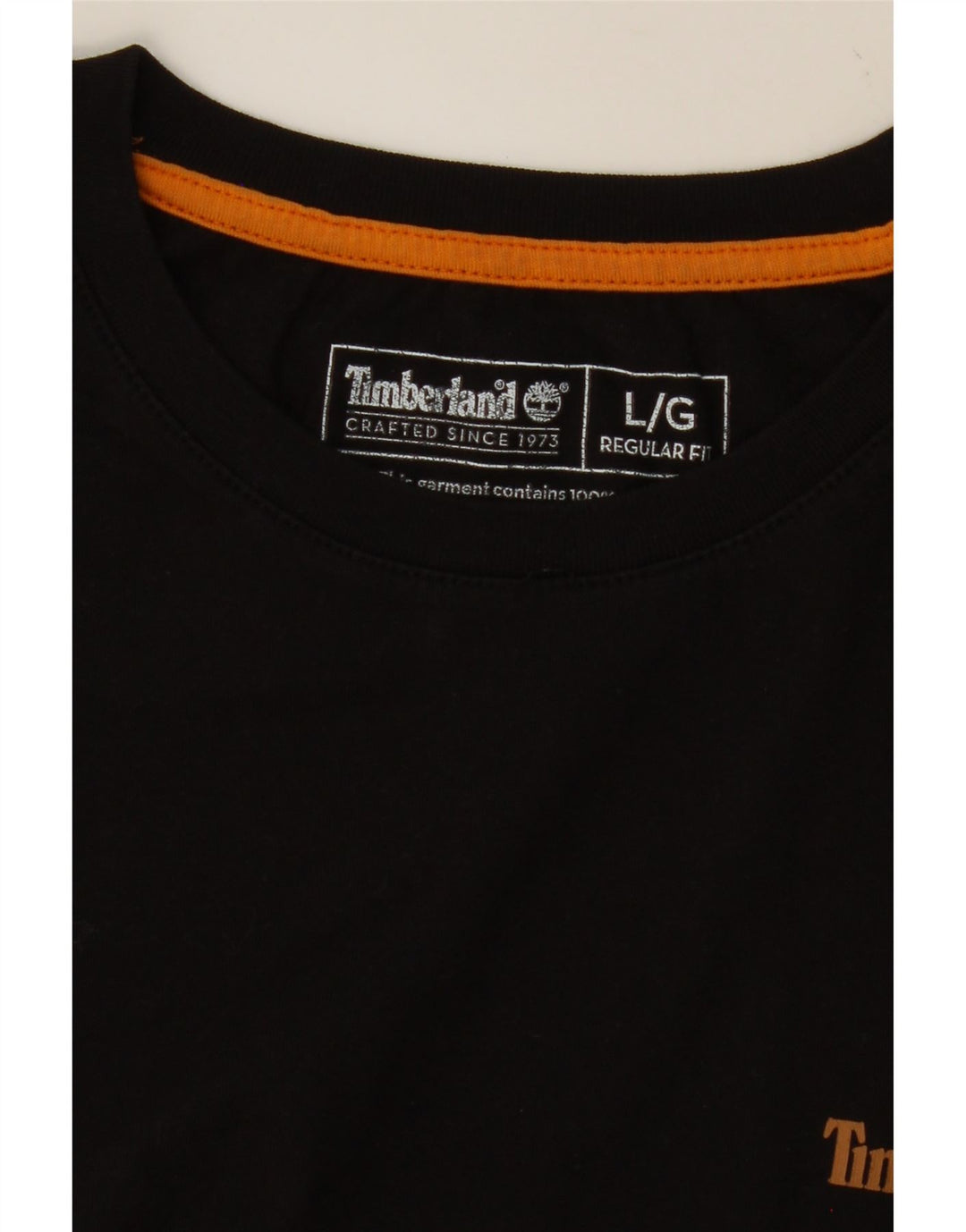 TIMBERLAND Camiseta de ajuste regular para hombre, talla grande, negra