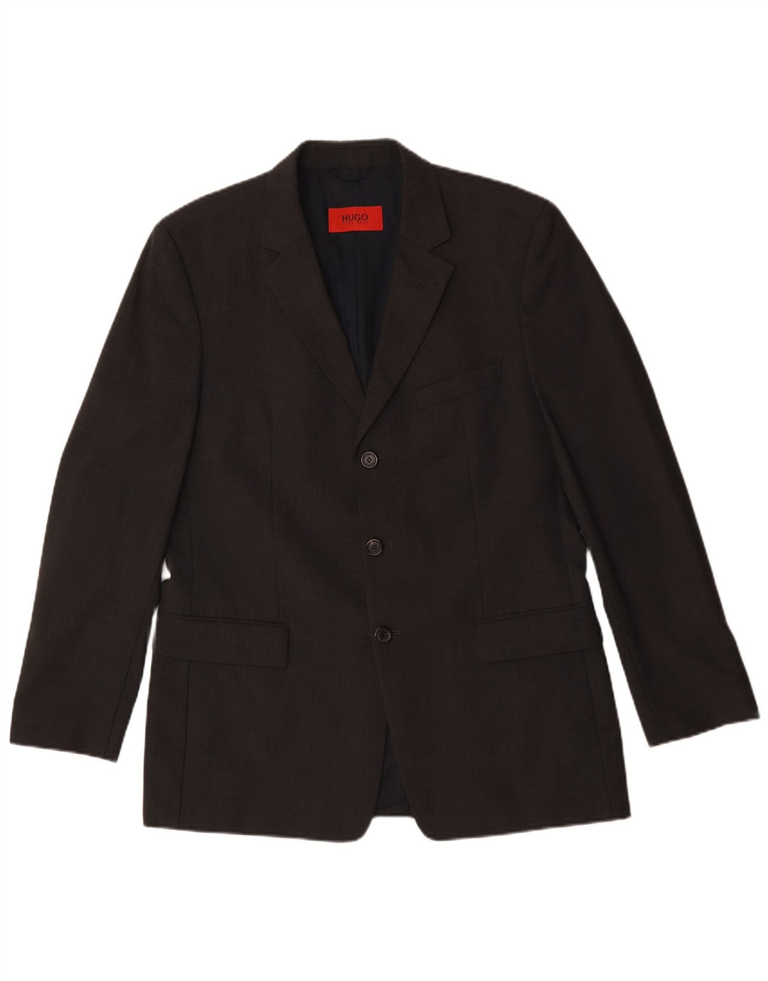 Hugo Boss Chaqueta tipo blazer de 3 botones para hombre UK 50 Large Lana negra