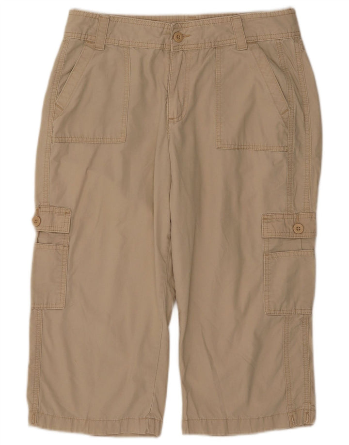 LEE Mujer Riders Cargo Capri Pantalones W31 L18 Beige