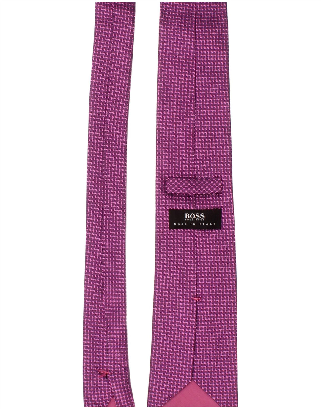 Corbata Hugo Boss para hombre Talla única Púrpura Manchada Clásica