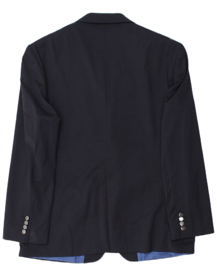 Marks & Spencer Chaqueta tipo blazer de 2 botones para hombre UK 42 XL Poliéster azul marino