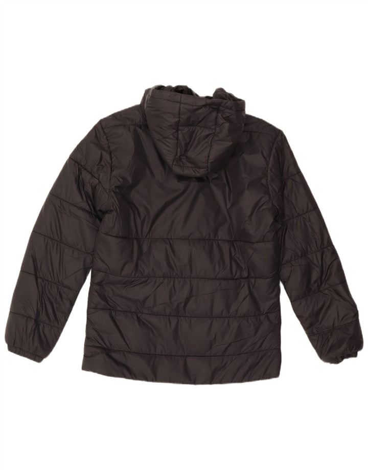Puma Chaqueta acolchada con capucha para hombre UK 36 Small Black Nylon