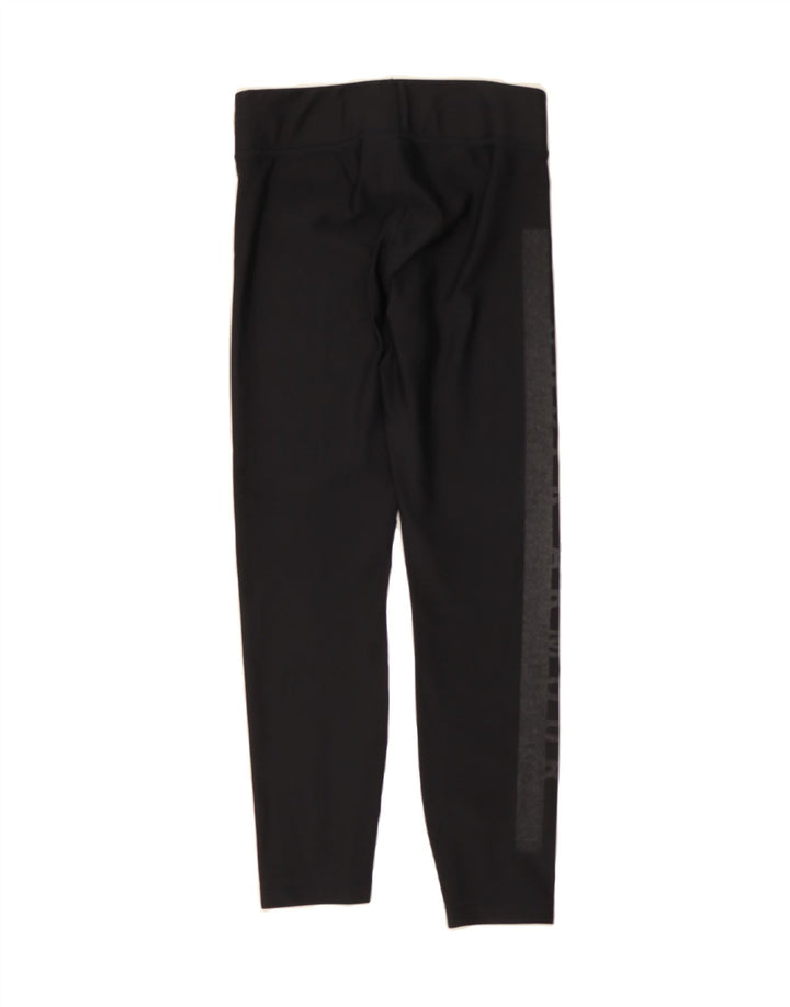 UNDER ARMOUR Womens Crop Graphic Leggings UK 10 Small  Black Polyester Vintage Under Armour and Second-Hand Under Armour from Messina Hembry 