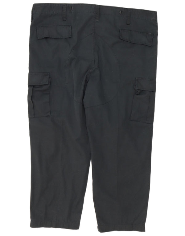 Pantalones cargo cónicos vintage para hombre XL W40 L27 Poliéster negro