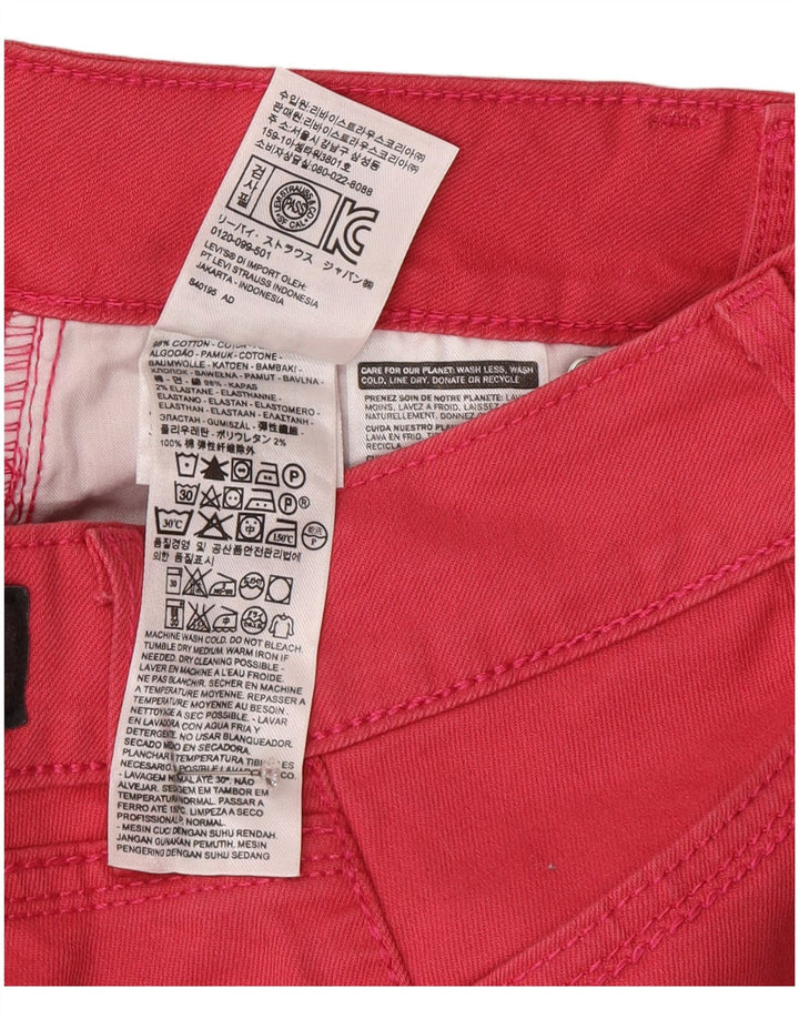 Levi's Capri Jeans para mujer US 4 Small W27 L20 Algodón rosa