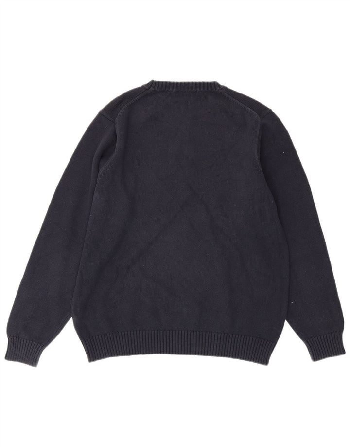 MARKS & SPENCER Jersey de cuello redondo para hombre UK 38/40 Azul marino mediano