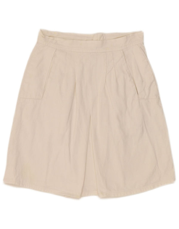 Vintage Womens A-Line Skirt W25 XS White
