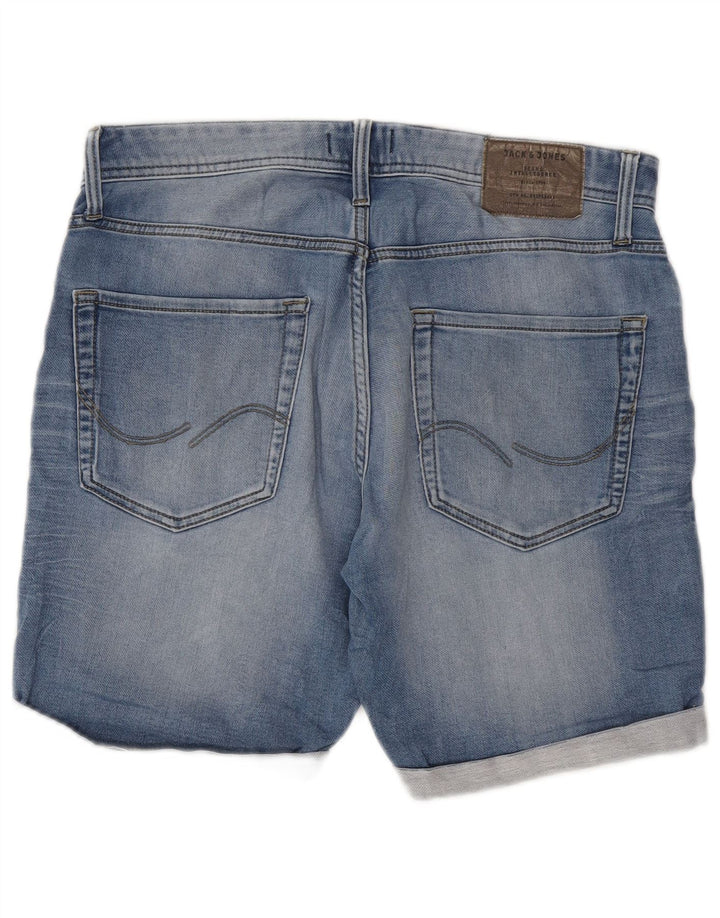 Jack & Jones Hombre Pantalones Cortos De Mezclilla De Corte Regular Medio W32 Algodón Azul