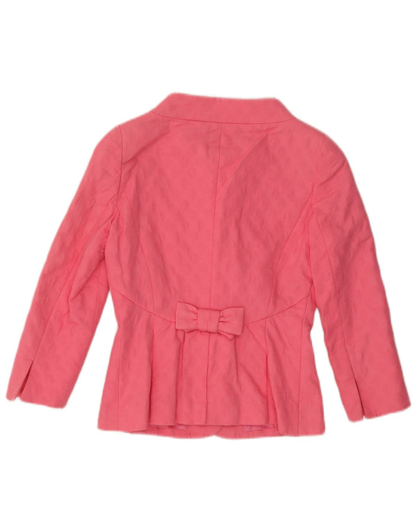 LUISA SPAGNOLI Chaqueta tipo blazer con 5 botones y manga 3/4 para mujer IT 40 Small Pink