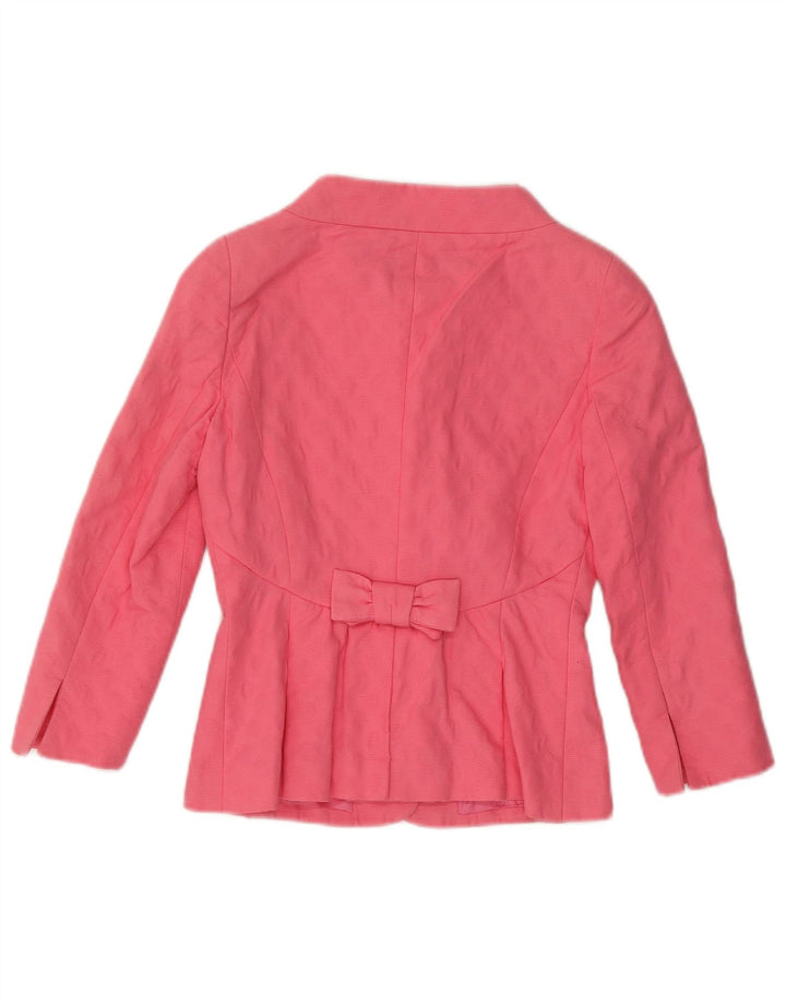 LUISA SPAGNOLI Chaqueta tipo blazer con 5 botones y manga 3/4 para mujer IT 40 Small Pink