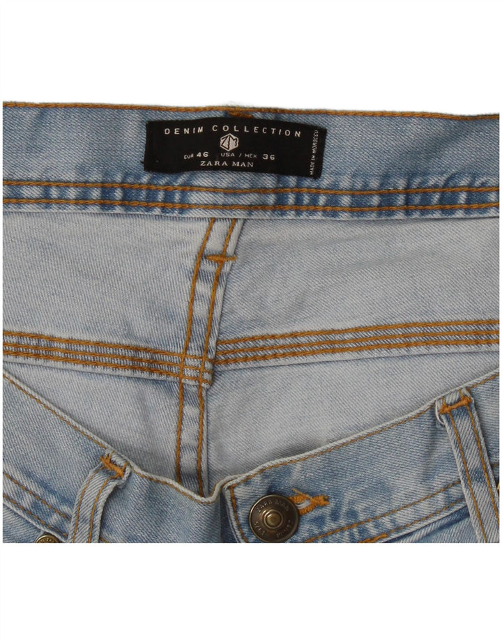 Zara Vaqueros Slim para Hombre EU 46 XL W36 L32 Azul