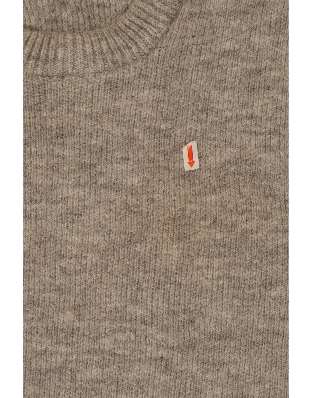 Zara Hombre Jersey Con Cuello Redondo Acrílico Moteado Gris Medio