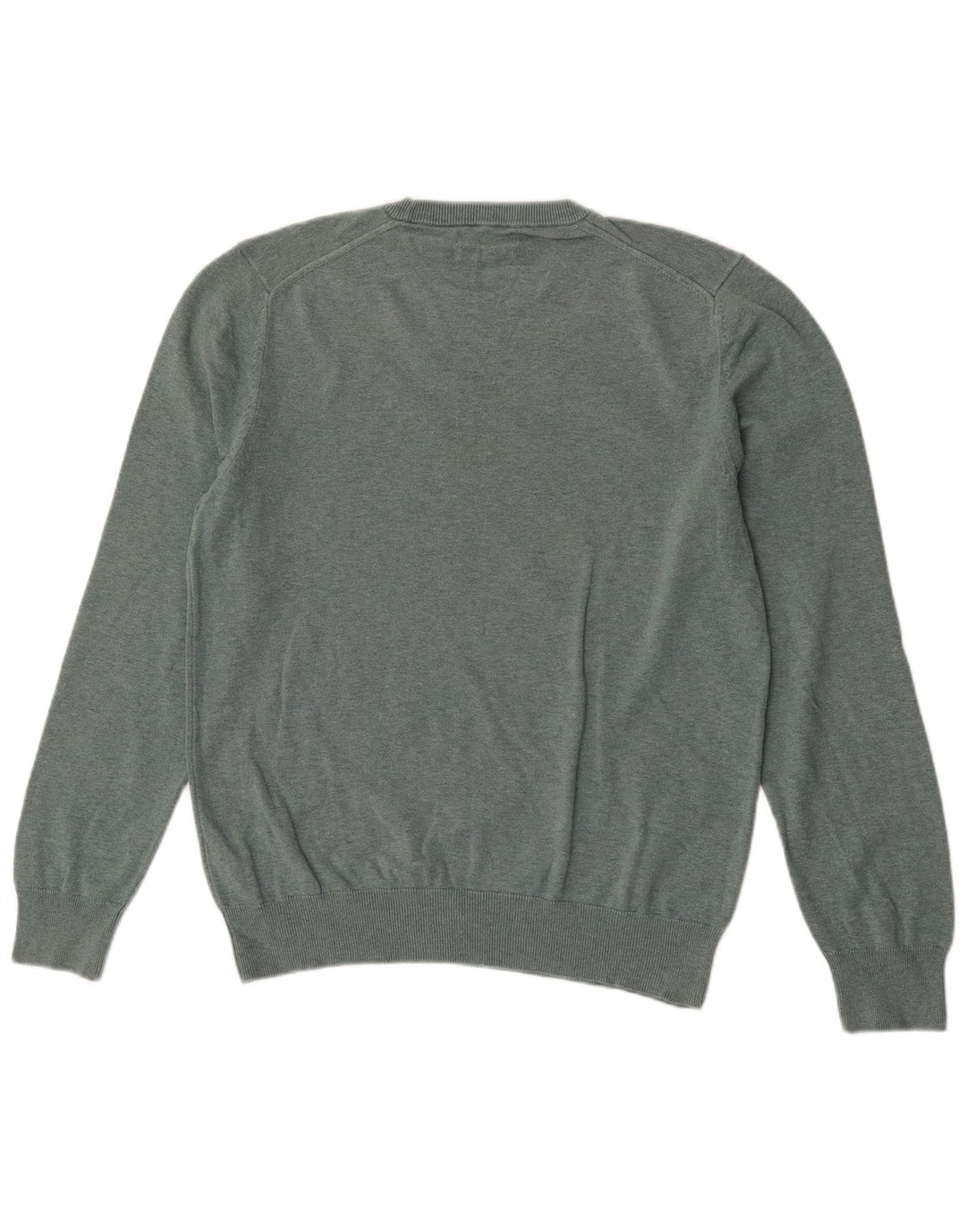 Marks & Spencer - Jersey de cuello redondo para hombre, talla grande, algodón verde
