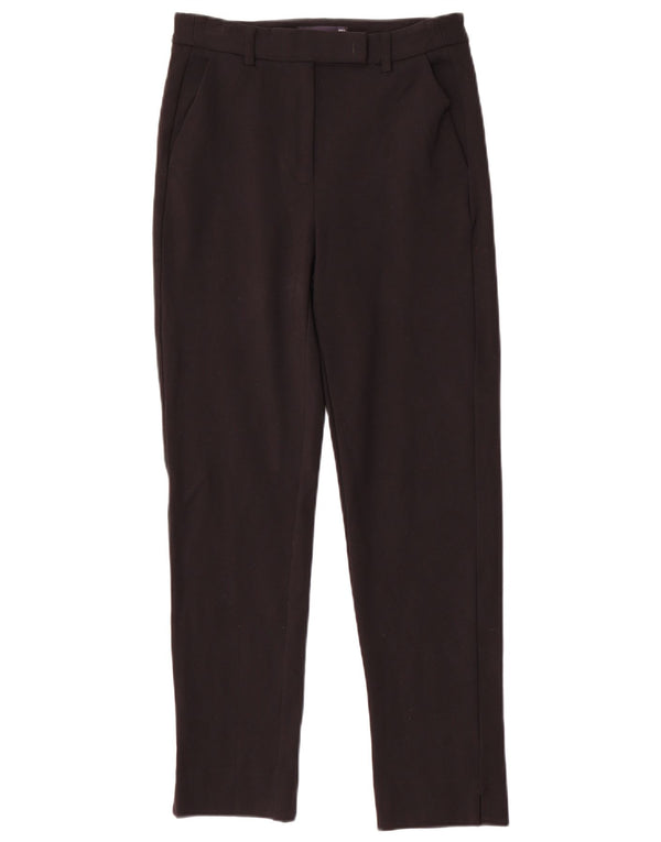Marks & Spencer Pantalones de traje ajustados para mujer UK 8 Small W26 L28 Viscosa negra