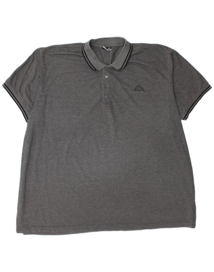 KAPPA Polo Hombre 6XL Gris Poliéster