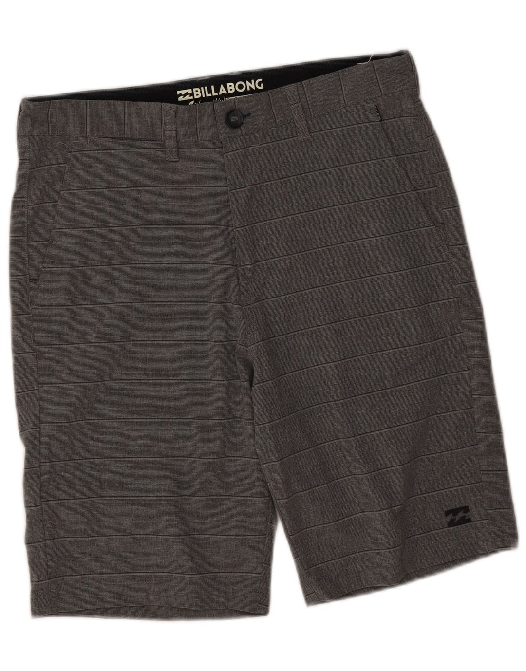 Pantalones cortos chinos Billabong para hombre W31 Poliéster a rayas gris medio