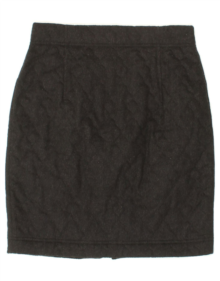 VINTAGE Womens Pencil Skirt UK 12 Medium W28  Grey Polyester Vintage Vintage and Second-Hand Vintage from Messina Hembry 