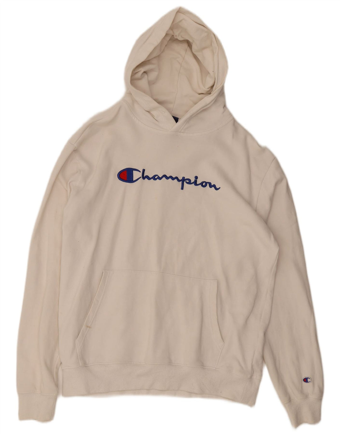 Champion Sudadera Con Capucha Gráfica Para Hombre Jersey Grande Blanco