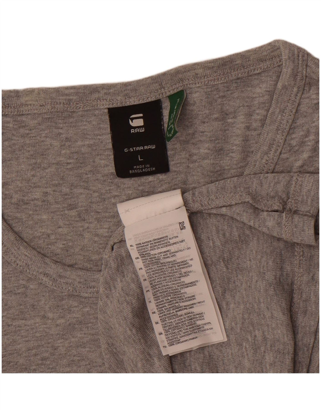 G-Star Hombre Camiseta Top Grande De Algodón Moteado Gris
