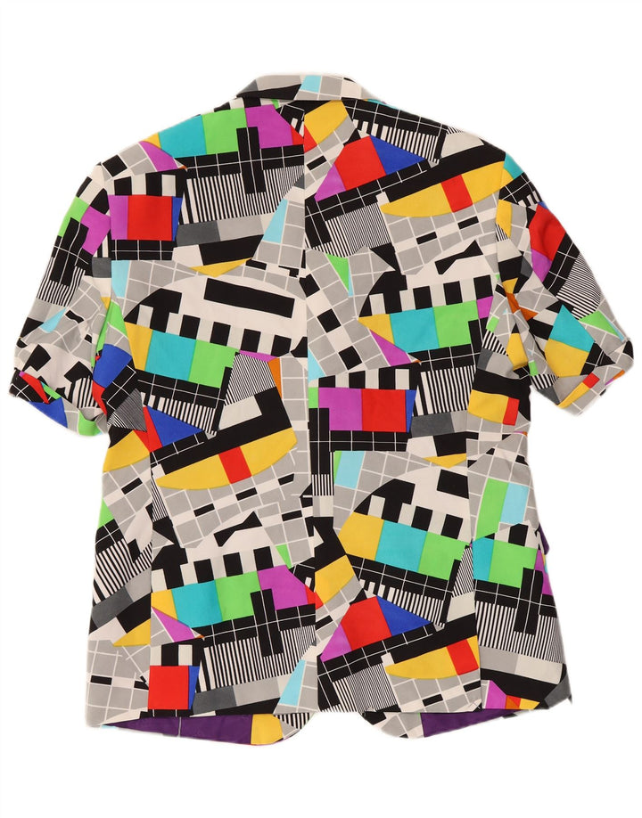Opposuits Chaqueta tipo blazer de 2 botones para hombre UK 46 3XL Multicolor Geométrico
