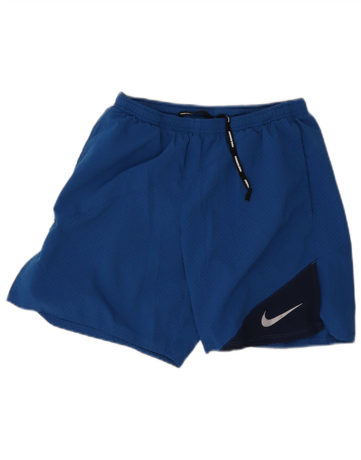 Pantalones cortos deportivos Nike Dri Fit para hombre en color azul medio