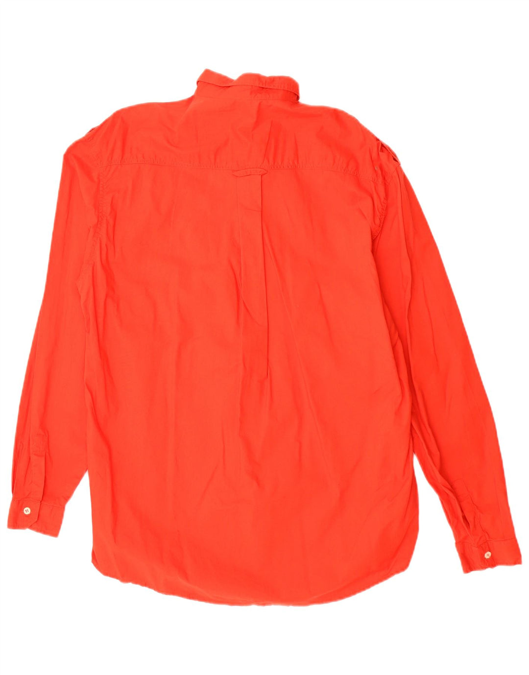 MASH Camisa militar para hombre de algodón rojo mediano