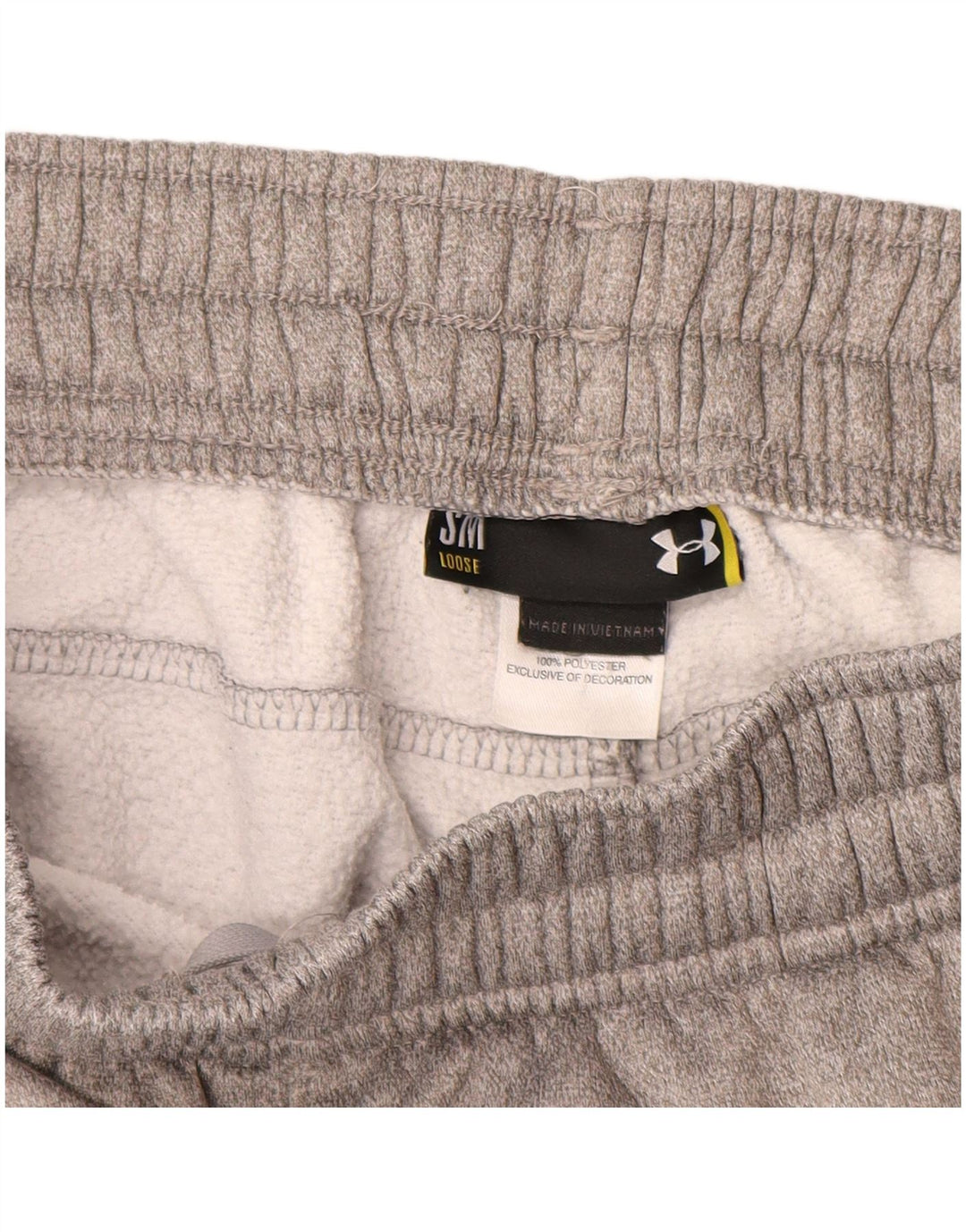 UNDER ARMOUR Pantalones de chándal con estampado gráfico para hombre Poliéster gris pequeño