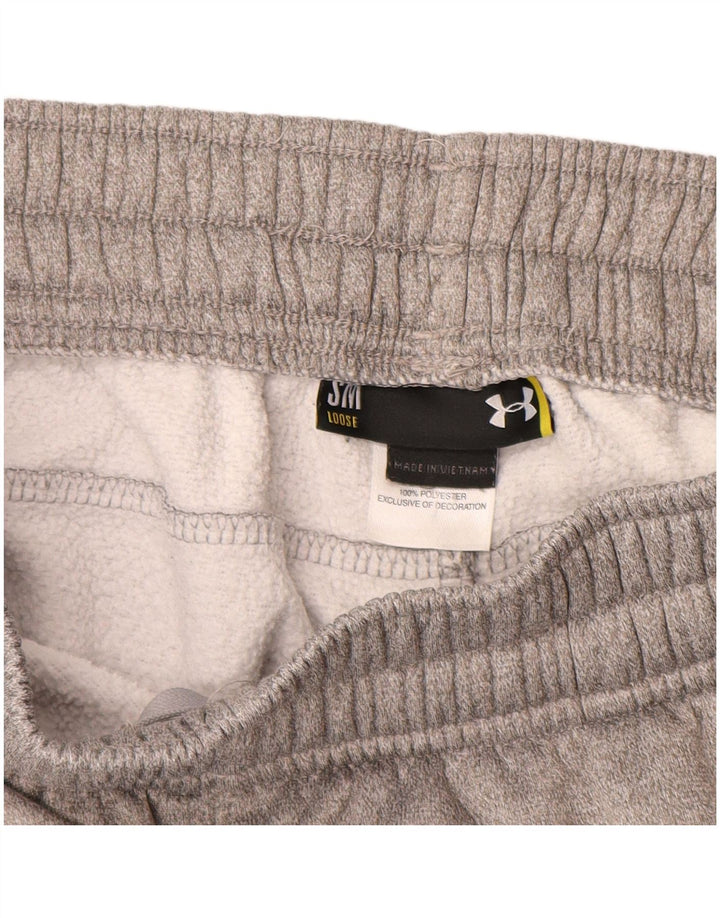 UNDER ARMOUR Pantalones de chándal con estampado gráfico para hombre Poliéster gris pequeño