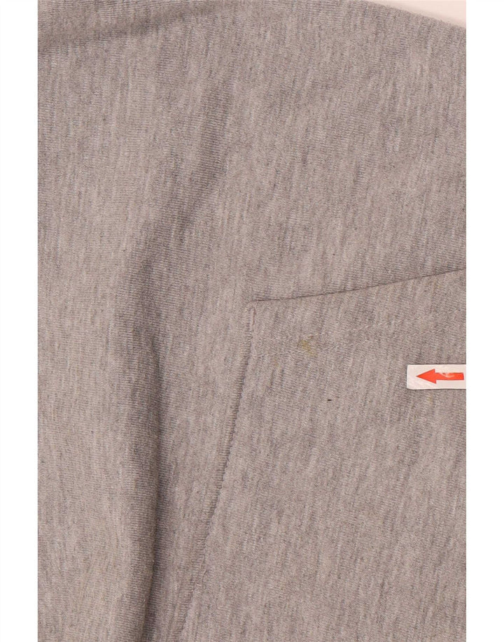 Zara Hombre Sudadera Con Capucha Jersey Gris Medio Poliéster
