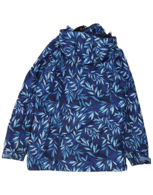 Chubasquero con capucha para mujer Mountain Warehouse UK 40 Mediano Azul marino Floral